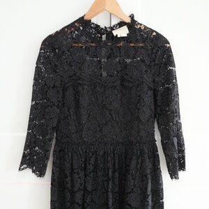 Kate Spade Black Lace Cocktail Dress Size 6